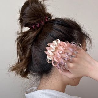 Dây Buộc Tóc Cao Su Hình Xoắn Ốc Cho Nữ Mềm Mại Nhiều Màu OCT_0006