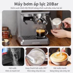 Japan kawu máy pha cà phê tự động Espresso 20 bar máy pha cà phê mini Bọt sữa siêu mịn có thể xay — ảnh 4