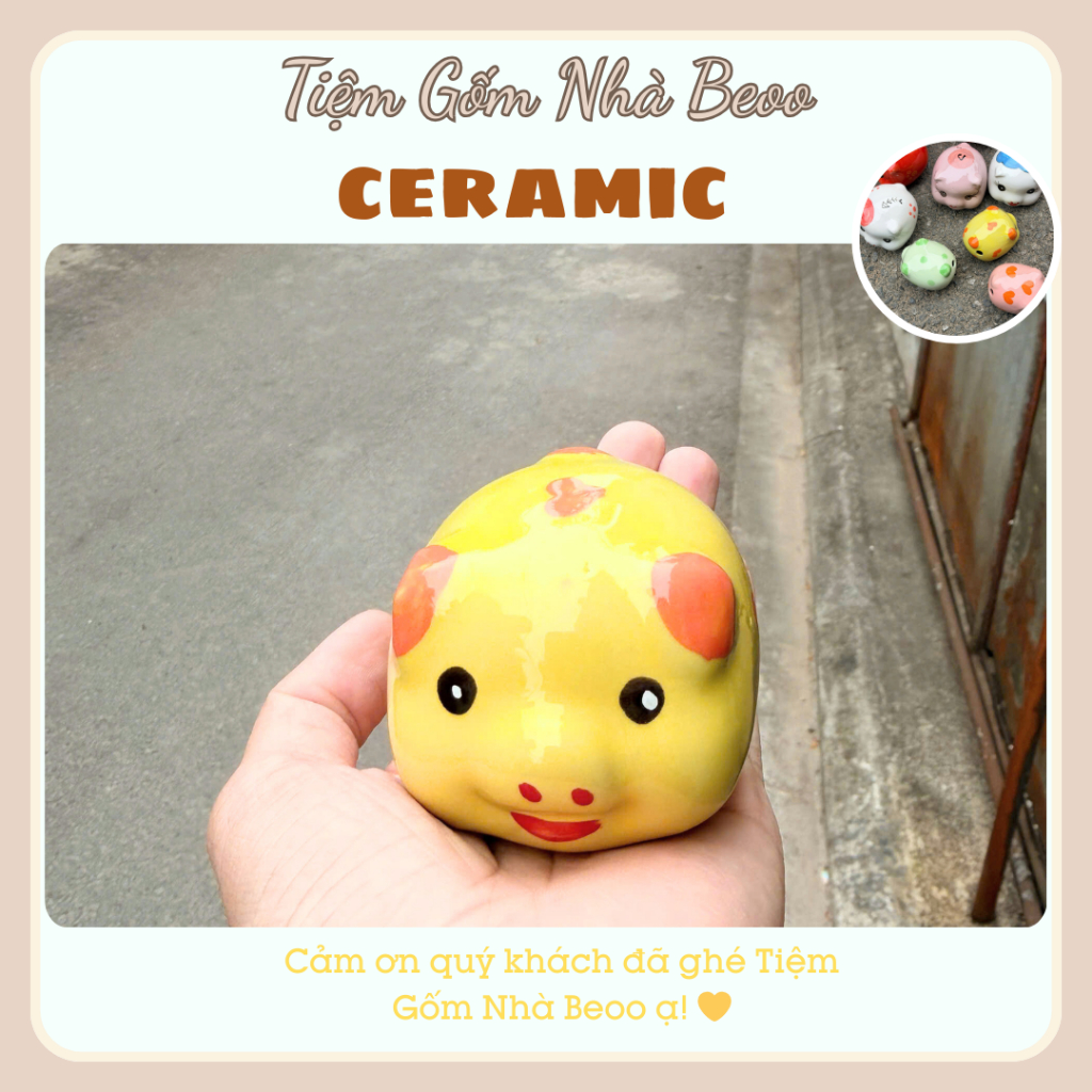 Heo Mini Trứng Siêu Cute – Để Được 30 Tờ, Decor Bàn Xinh Xắn, Tiết Kiệm Ngắn Hạn, Thiết Kế Xinh Xắn