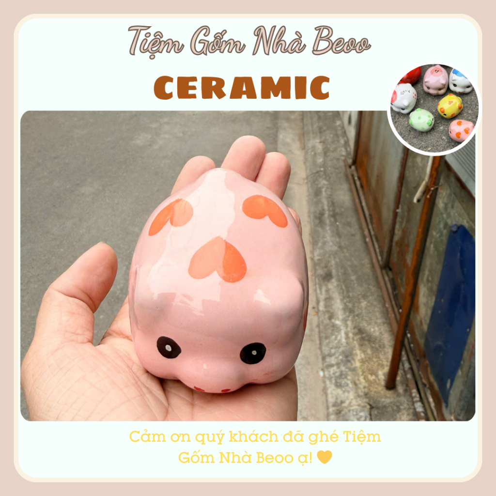 Heo Mini Trứng Siêu Cute – Để Được 30 Tờ, Decor Bàn Xinh Xắn, Tiết Kiệm Ngắn Hạn, Thiết Kế Xinh Xắn