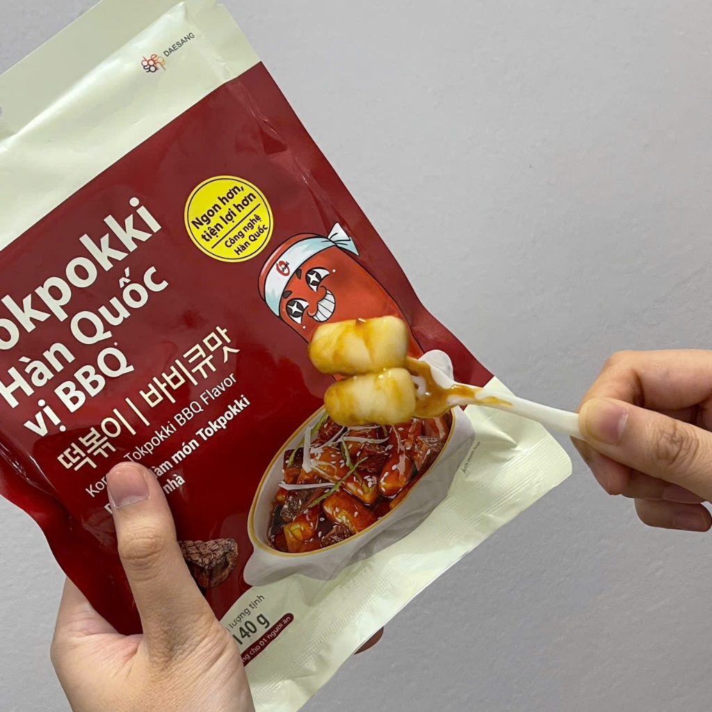 Bánh Gạo Tokbokki O’Food Ăn Liền Hàn Quốc, Combo 2 và 5 Gói, Dẻo Cay Ngon Chuẩn Vị