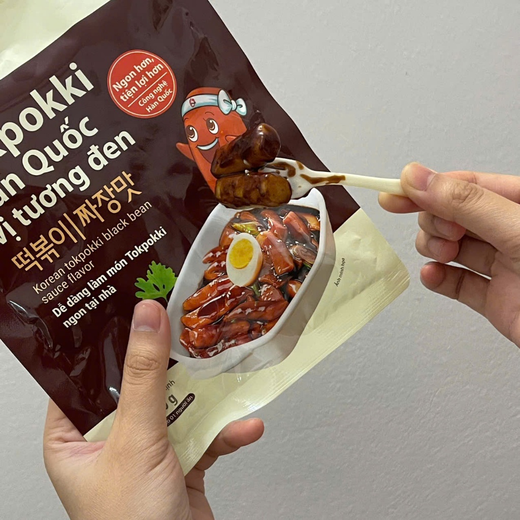 Bánh Gạo Tokbokki O’Food Ăn Liền Hàn Quốc, Combo 2 và 5 Gói, Dẻo Cay Ngon Chuẩn Vị