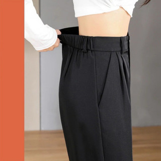 Quần tây nữ ống suông lưng chun cạp cao Dáng Dài 100cm cạp bản to 7cm lưng cao siêu tôn dáng có bigsize và bản Nấm Lùn