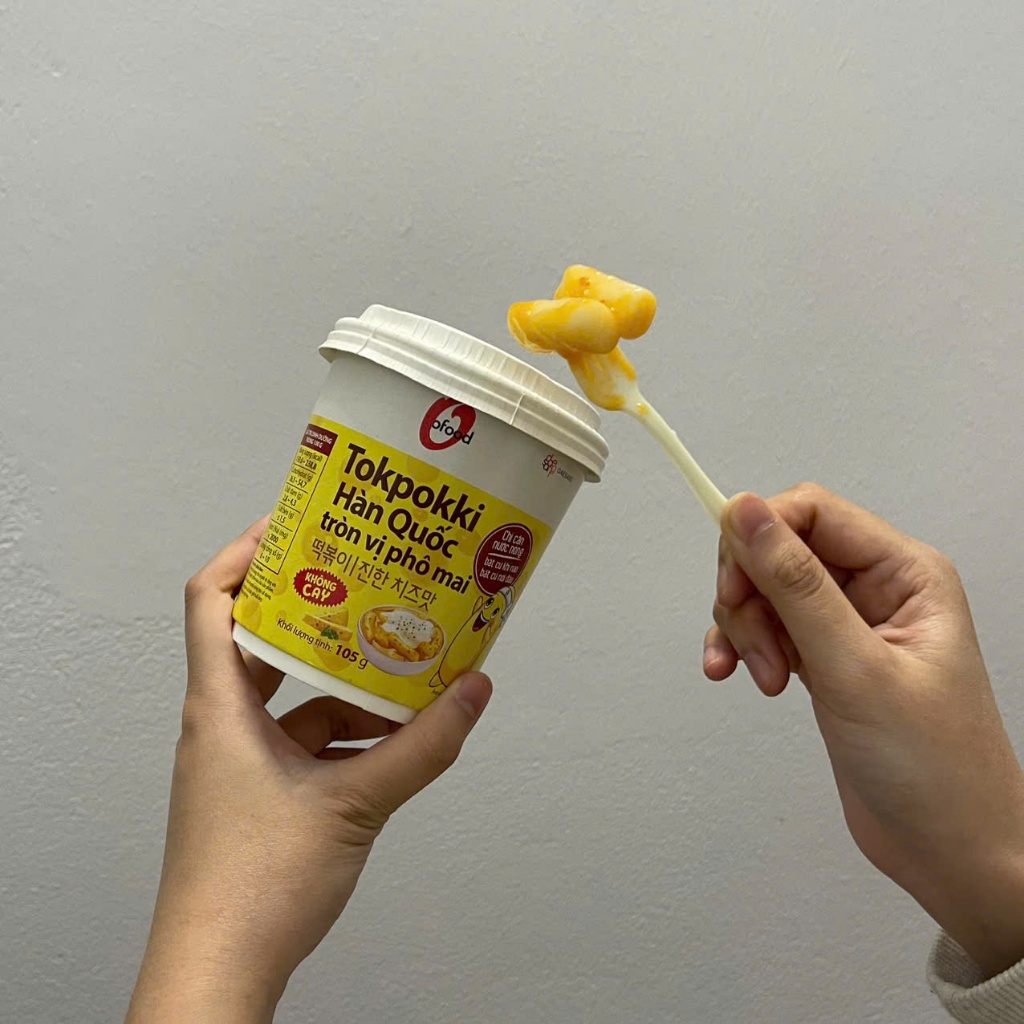 Bánh Gạo Tokpokki OFood Cốc 105g – Bánh Gạo Hàn Quốc Nấu Tokpokki Cay Ngon | Đồ Ăn Vặt ngon Hàn Quốc
