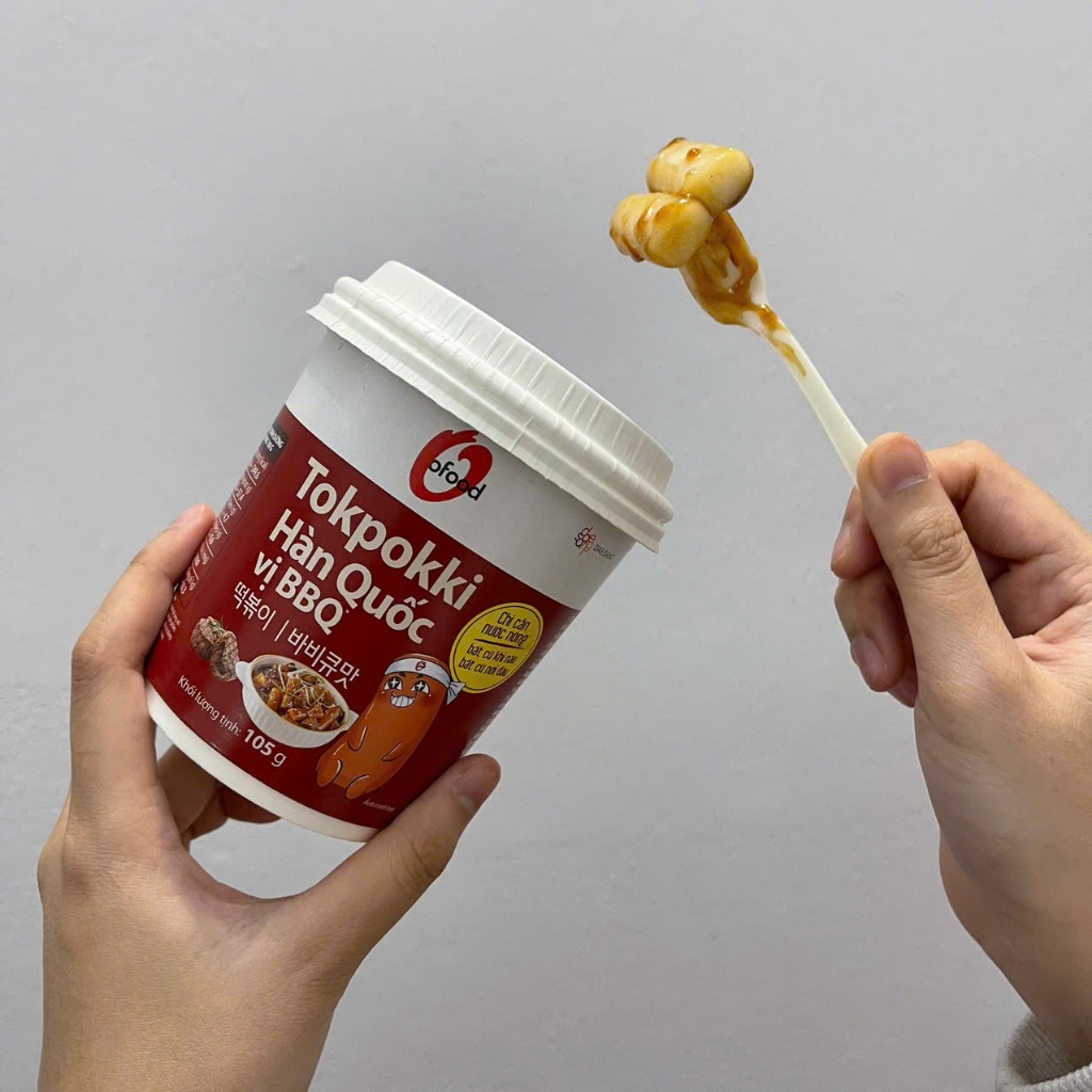 Bánh Gạo Tokpokki OFood Cốc 105g – Bánh Gạo Hàn Quốc Nấu Tokpokki Cay Ngon | Đồ Ăn Vặt ngon Hàn Quốc