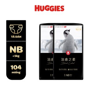 Combo 2 Tã dán Huggies Black Label size NB 52/S 44 miếng
