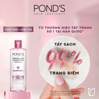 Nước Tẩy Trang Pond’s – Sạch Sâu, Dịu Nhẹ, Dưỡng Sáng Da, Thu Nhỏ Lỗ Chân Lông - 235ml - 100ml