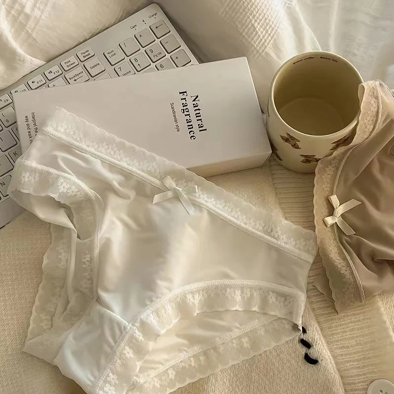 [Peinn] Set 10 Quần lót nữ cotton su lụa viền hoa co giãn 4 chiều không lộ viền mềm mại đủ size QL 108 QLS48