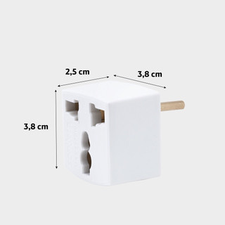 Phích Điện Đầu Nối Đa Năng Đầu Chuyển Đổi Phích Điện Nhỏ Gọn Ổ Chuyển Đổi 3 Chấu Sang 2 Chấu