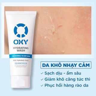 Kem Rửa Mặt OXY Làm Sạch Sâu Hydarting Wash/Oil Acne Wash (100g/tuýp)