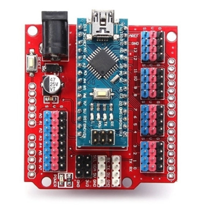 Đế Ra Chân cho Arduino Nano IO Shield - Board Mạch Mở Rộng Chân Màu Đỏ ...