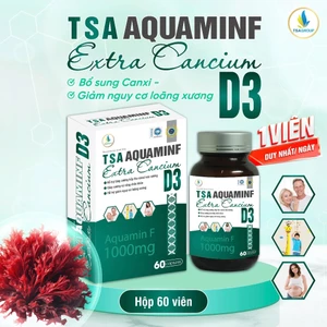 Viên Uống Canxi Hữu Cơ TSA AQUAMINF EXTRA CANCIUM D3 60 viên - Bổ Sung Canxi Tối Ưu Cho Mẹ Bầu & Người Trưởng Thành