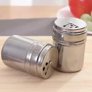 Lọ Đựng Tăm, Hũ Tiêu Inox Nắp Xoay Tiện Lợi
