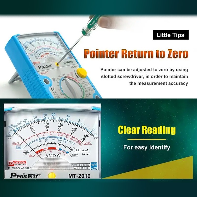 Đồng hồ vạn năng PROKIT 2019 cầm tay