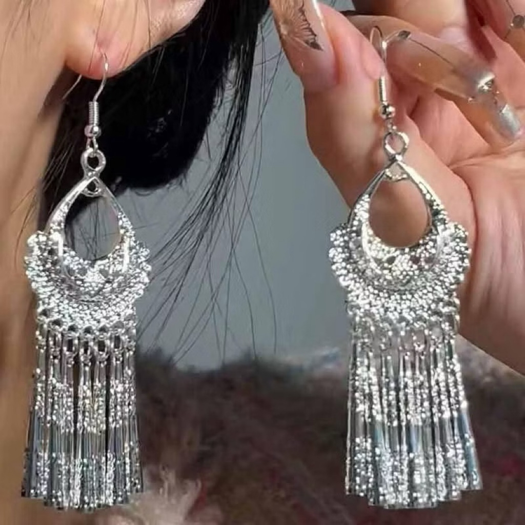 Bông Tai Cổ Trang Kiểu Dân Tộc Du Lịch Trung Quốc