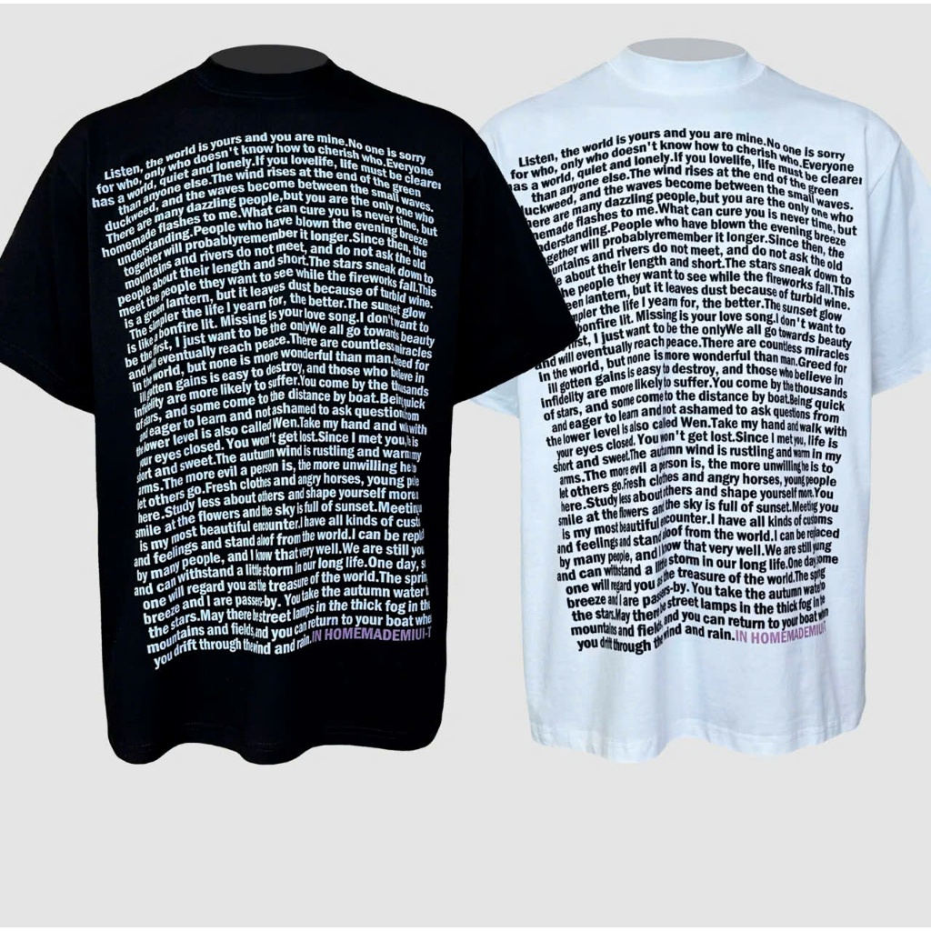 Áo thun Stee Cổ tròn UN HOMEMADE Localbrand ICVCVNI Unisex Cotton