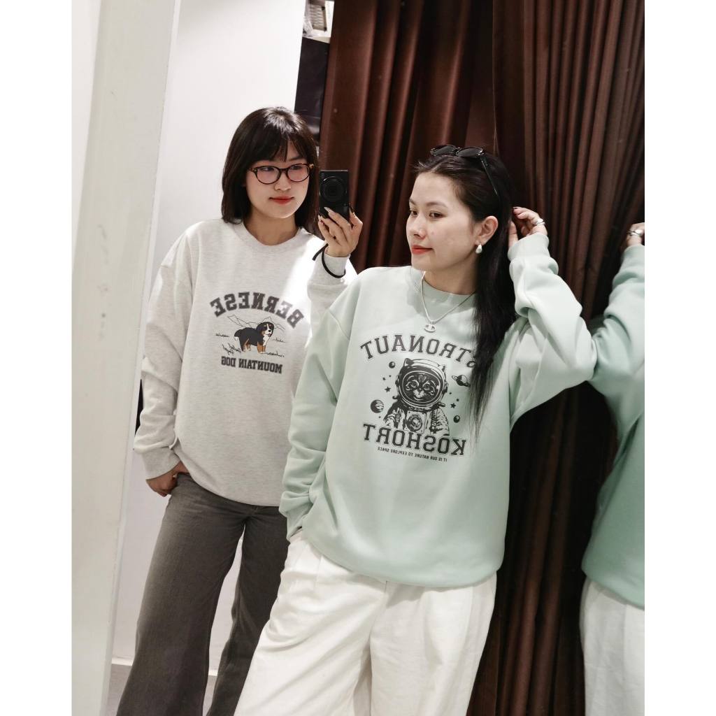 Áo Nỉ Bông Polham Sweater Biglogo Oversized GREYB Unisex | BigBuy360 - bigbuy360.vn