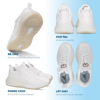 Giày Thể Thao Nam Nữ BLUEWIND Đế Cao 4cm Trẻ Trung Êm Mềm Năng Động 68372