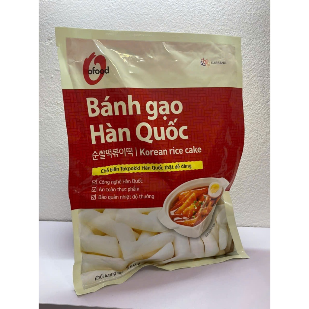 Tokbokki O’Food Hàn Quốc 350g, Bánh Gạo Cay Dẻo Ngon Ăn Liền, Combo 2 và 5 Gói