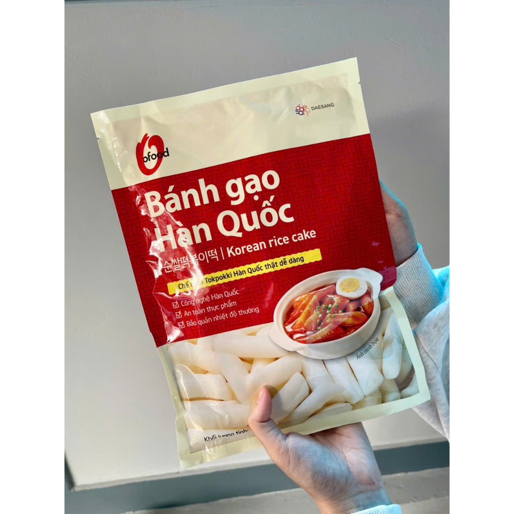 Tokbokki O’Food Hàn Quốc 350g, Bánh Gạo Cay Dẻo Ngon Ăn Liền, Combo 2 và 5 Gói