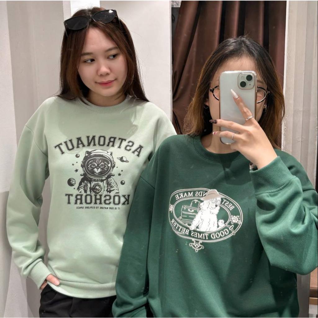 Áo Nỉ Bông Polham Sweater Biglogo Oversized GREYB Unisex | BigBuy360 - bigbuy360.vn