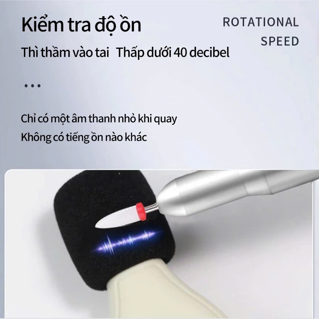 Máy mài móng tích điện cao cấp-siêu bền-Tặng Kèm Bộ Đầu Mài, Mobile Drill 101