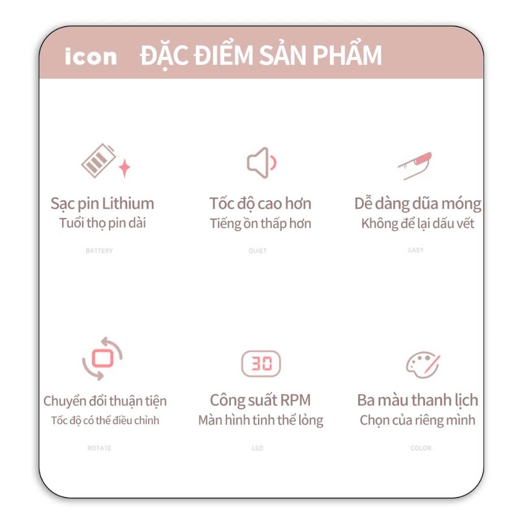 Máy mài móng tích điện cao cấp-siêu bền-Tặng Kèm Bộ Đầu Mài, Mobile Drill 101