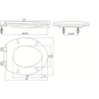 Nắp Bồn Cầu Nhà Vệ Sinh, W.C Chất Liệu Nhựa Cao Cấp Phù Hợp Với Hầu Hết Bồn Cầu (YATASMART)