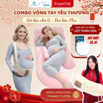 [Vòng tay yêu thương] Combo Đai Nâng Đỡ Bụng Bầu EasyMom Plus Và Gối Bầu Chữ G Chính Hãng EasyMom Giúp Mẹ Ngủ Ngon — ảnh 1