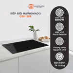 [HÀNG MỚI VỀ] Bếp Từ Đôi HAWONKOO CEH-266 Inverter 5400W, Thép Nguyên Khối, Sò IGBT Đức, Hẹn giờ 99 phút, BH 36 Tháng — ảnh 2