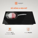 [HÀNG MỚI VỀ] Bếp Từ Đôi HAWONKOO CEH-266 Inverter 5400W, Thép Nguyên Khối, Sò IGBT Đức, Hẹn giờ 99 phút, BH 36 Tháng — ảnh 5