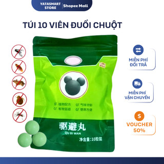 Viên Đuổi Chuột YATASMART Băng Phiến Siêu Mạnh - Xua Chuột Hiệu Quả Lâu Dài, An Toàn Gói 10 Viên