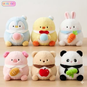 Gấu Bông Hình Thỏ Gấu Trúc Heo Gà Chim Cánh Cụt Size Nhỏ Dáng Tròn Béo Ôm Đồ Ăn Dễ Thương Quà Tặng Cho Bé,Bạn Gái,Bobesu