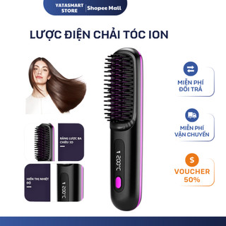 Lược Điện Chải Tóc Không Dây Ion Âm YATASMART Chăm Sóc Tóc Suôn Mượt Tạo Kiểu Dễ Dàng Mang Theo