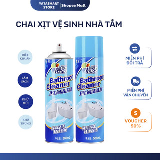 [Phiên Bản Mới] Chai Xịt Bọt Tuyết Vệ Sinh Nhà Cửa, Phòng Tắm Bathroom Cleaner 500ml