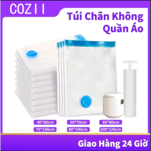 Túi hút chân không đựng quần áo,Túi đựng quần áo trong suốt chăn gối,tiện dụng và dùng lại bình thường