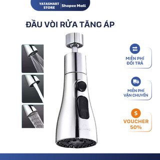 Đầu Vòi Nước YATASMART Tăng Áp Rửa Chén 3 Chế Độ Đa Năng Tia Mảnh Góc Xoay Rộng Kết Nối Chắc Chắn