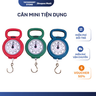 Cân Điện Tử Mini YATASMART Cần Cầm Tay, 10Kg Cơ Học Có Móc Treo Lò Xo , Độ Chính Xác Cao