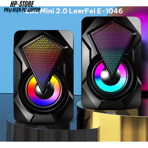 Loa Máy Tính LEERFEI E-1046, LED RGB, Loa Máy Tính Gaming Cao Cấp Cho PC/Laptop độ bền cao, BH 12T