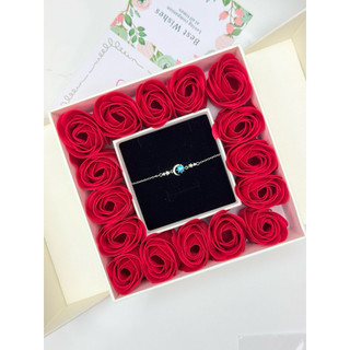 Vòng tay bạc Chormic, lắc tay đá mặt trăng Moonstone, trang sức bạc, vòng tay nữ bạc 925