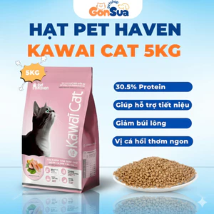 Hạt Cho Mèo Kawai Cat Vị Cá Hồi, Hỗ Trợ Hệ Tiêu Hóa Tiết Niệu Khỏe Mạnh, Giảm Búi Lông