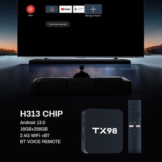 TV Box Android 13.0 - TX98 Pro - 4K UHD - 16G+256G - Điều Khiển Giọng Nói - Bluetooth
