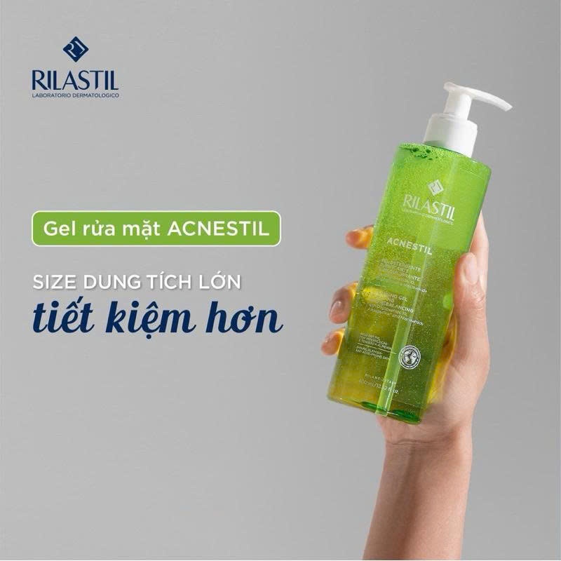 Gel rửa mặt cho da dầu mụn Rilastil Acnestil Cleansing (200ml/400ml) - Phương An House