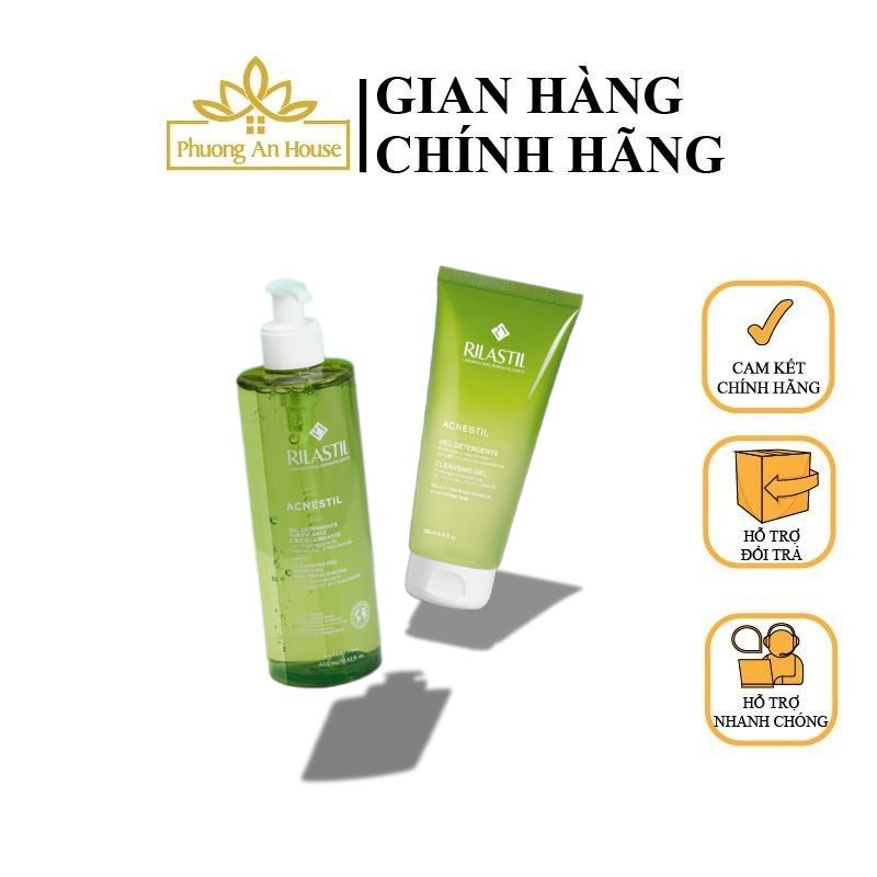 Gel rửa mặt cho da dầu mụn Rilastil Acnestil Cleansing (200ml/400ml) - Phương An House