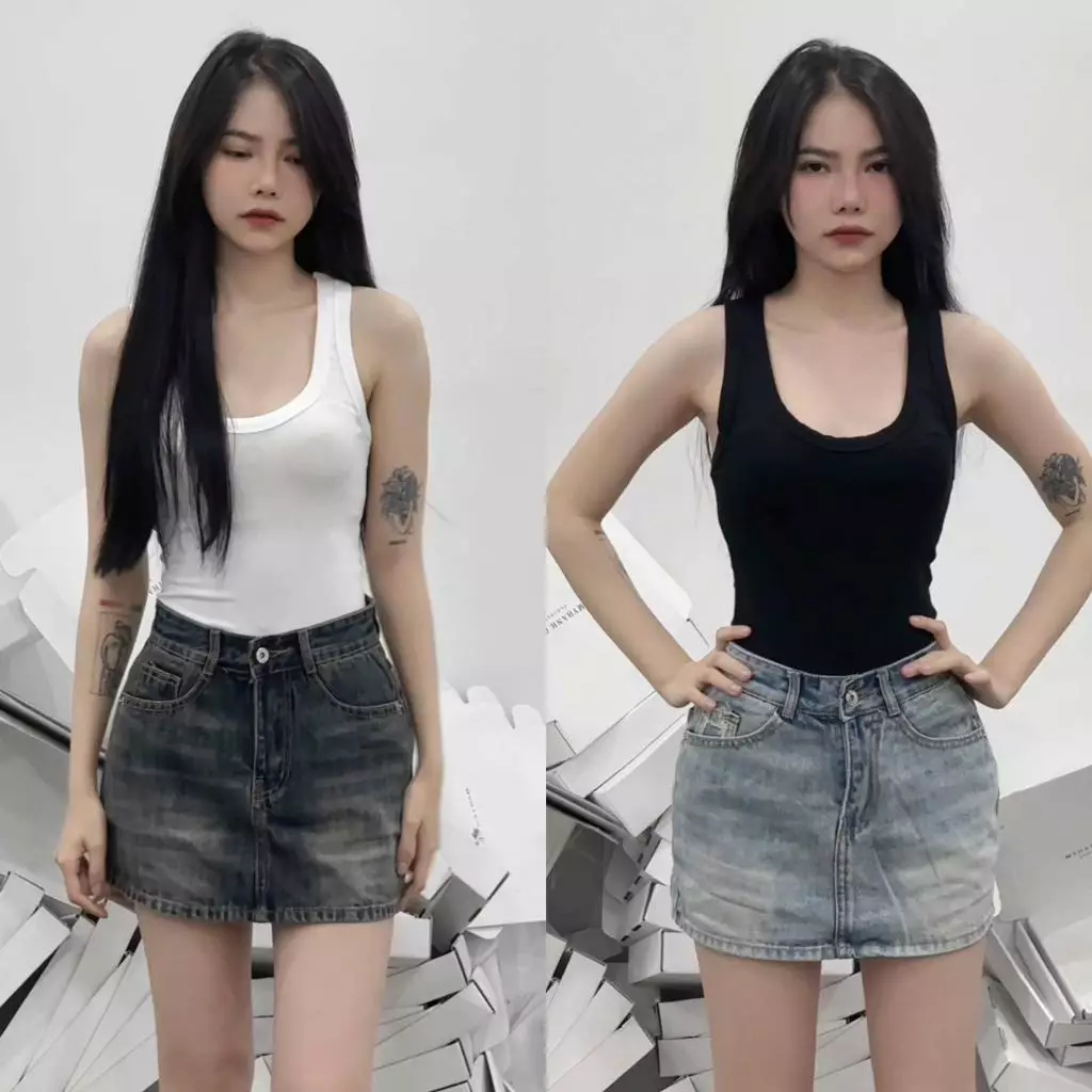 [Peinn] Áo Ba Lỗ Nữ Thun Tăm Lạnh Mát Mịn Dễ Mặc Dễ Phối Đồ_m894