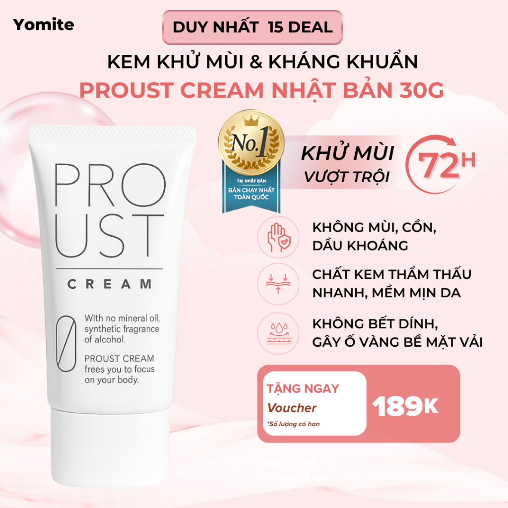 Kem Khử Mùi Proust Cream - Hình ảnh thực tế