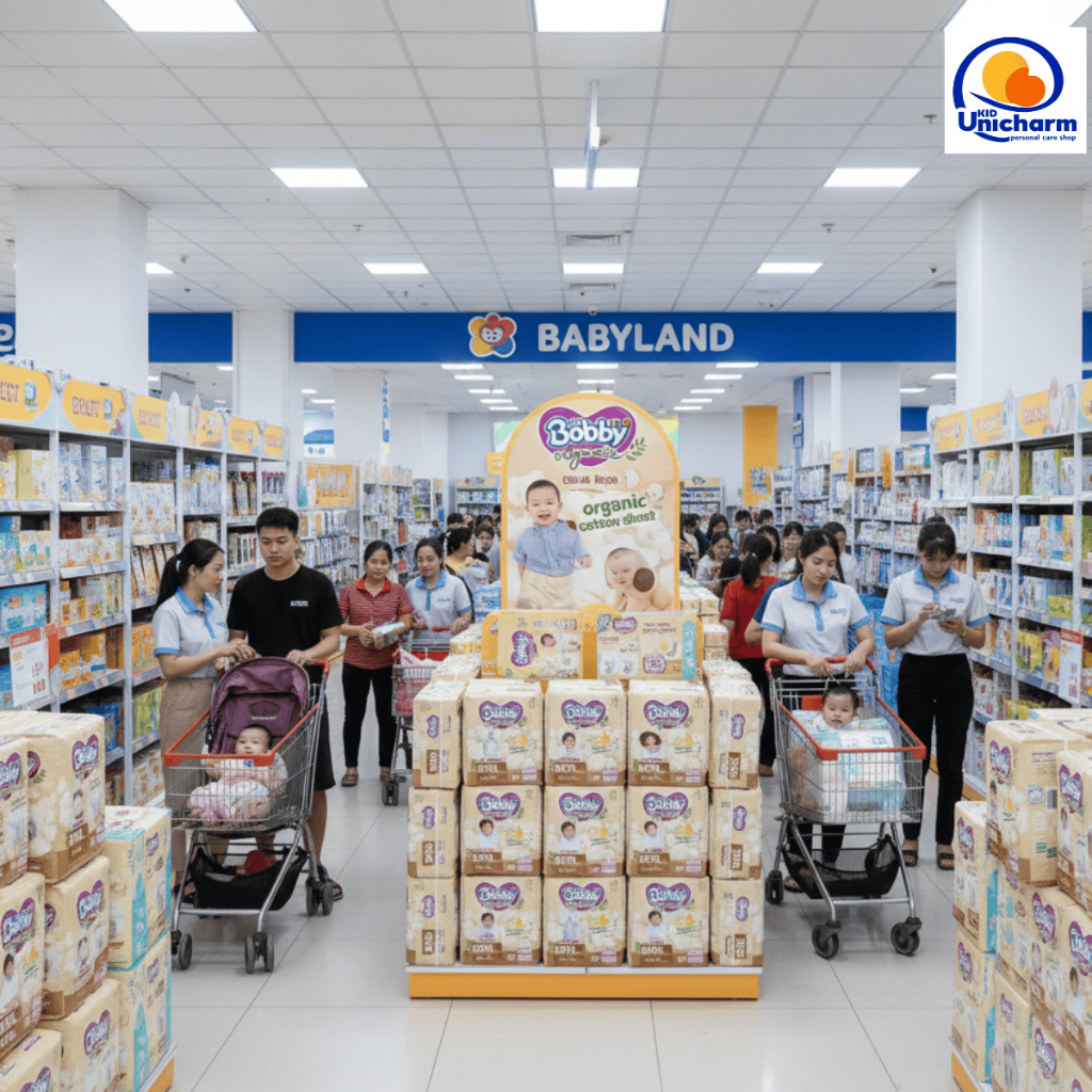 Tã bỉm quần Bobby Organic hữu cơ cao cấp
