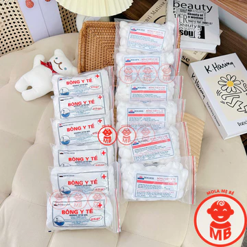 Combo 3 Túi Bông Y Tế 2 Dạng Viên Và Thường, Thiết Yếu Trong Tủ Thuốc Gia Đình, An Toàn Cho Mẹ Bé