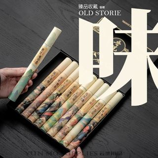 Trầm Hương Gỗ Đàn Hương Hương Ai Cảo và các loại khác Bộ Quà Tặng 10 Ống Mix Khử Mùi Không Tạp Chất