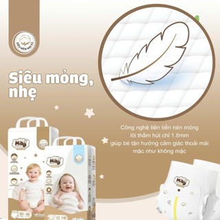 [Quà Mới] Mua 10 Bịch Tã/Bỉm Mây Premium Công Nghệ Seamless Siêu Thấm Hút - Bỉm Mây Bản Nâng Cấp Siêu Mềm Mại, Chống Hăm